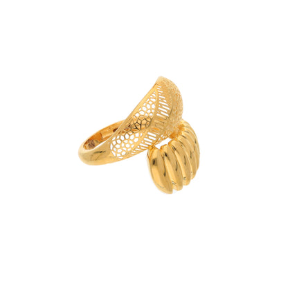 Gold Premium Handcrafted Ring 21KT - FKJRN21KM9700