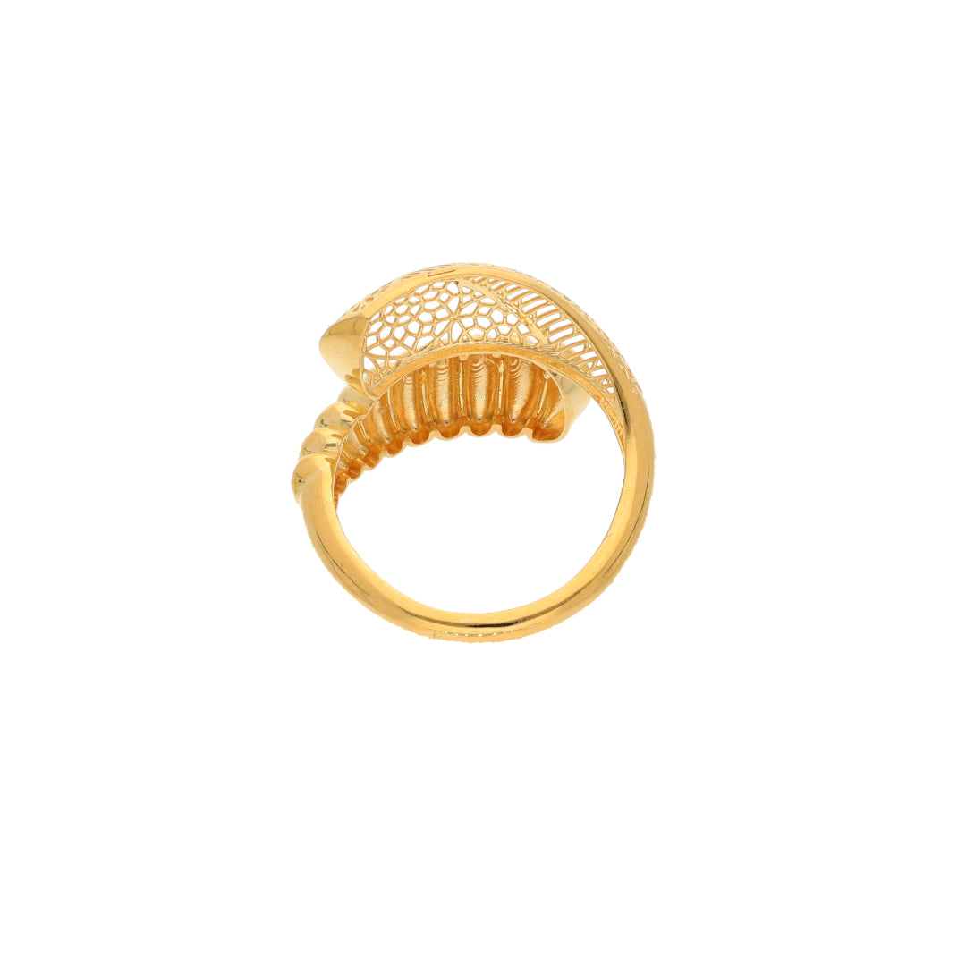 Gold Premium Handcrafted Ring 21KT - FKJRN21KM9700