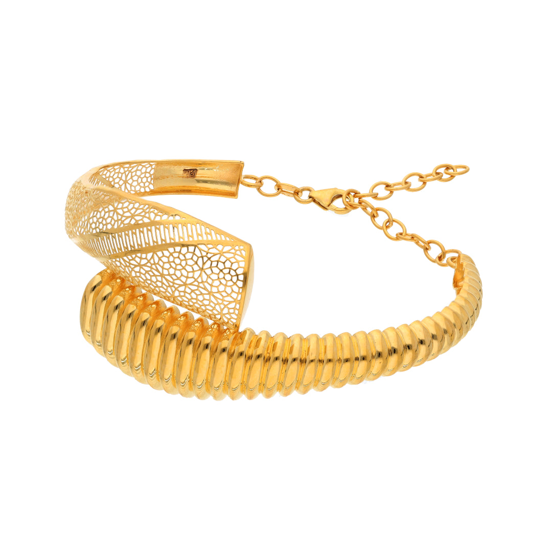 Gold Premium Handcrafted Bangle 21KT - FKJBNG21KM9699