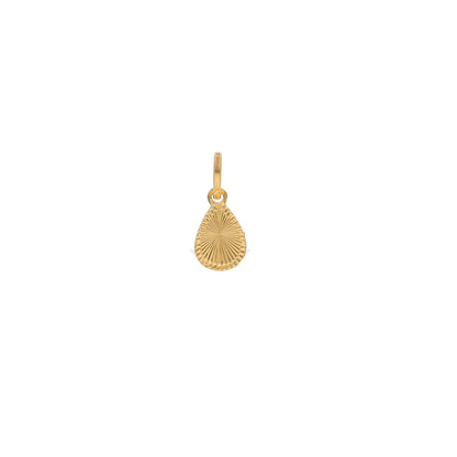 Gold Tear-Drop Shaped Pendant 21KT - FKJPND21KM9815