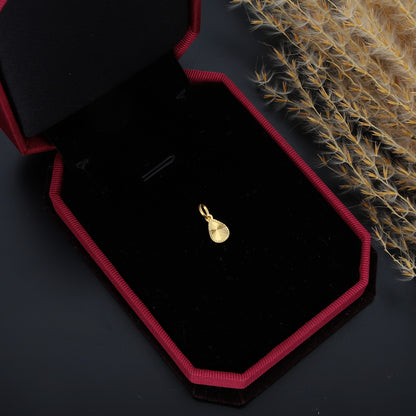 Gold Tear-Drop Shaped Pendant 21KT - FKJPND21KM9815