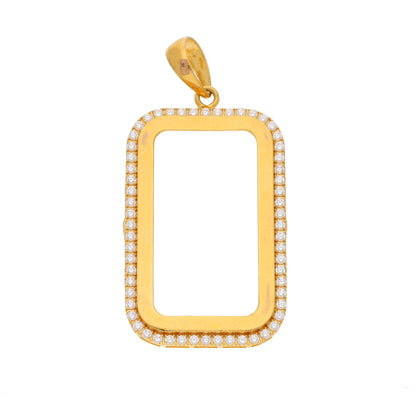 Gold Bar Holder Pendant 21KT - FKJPND21KM9907