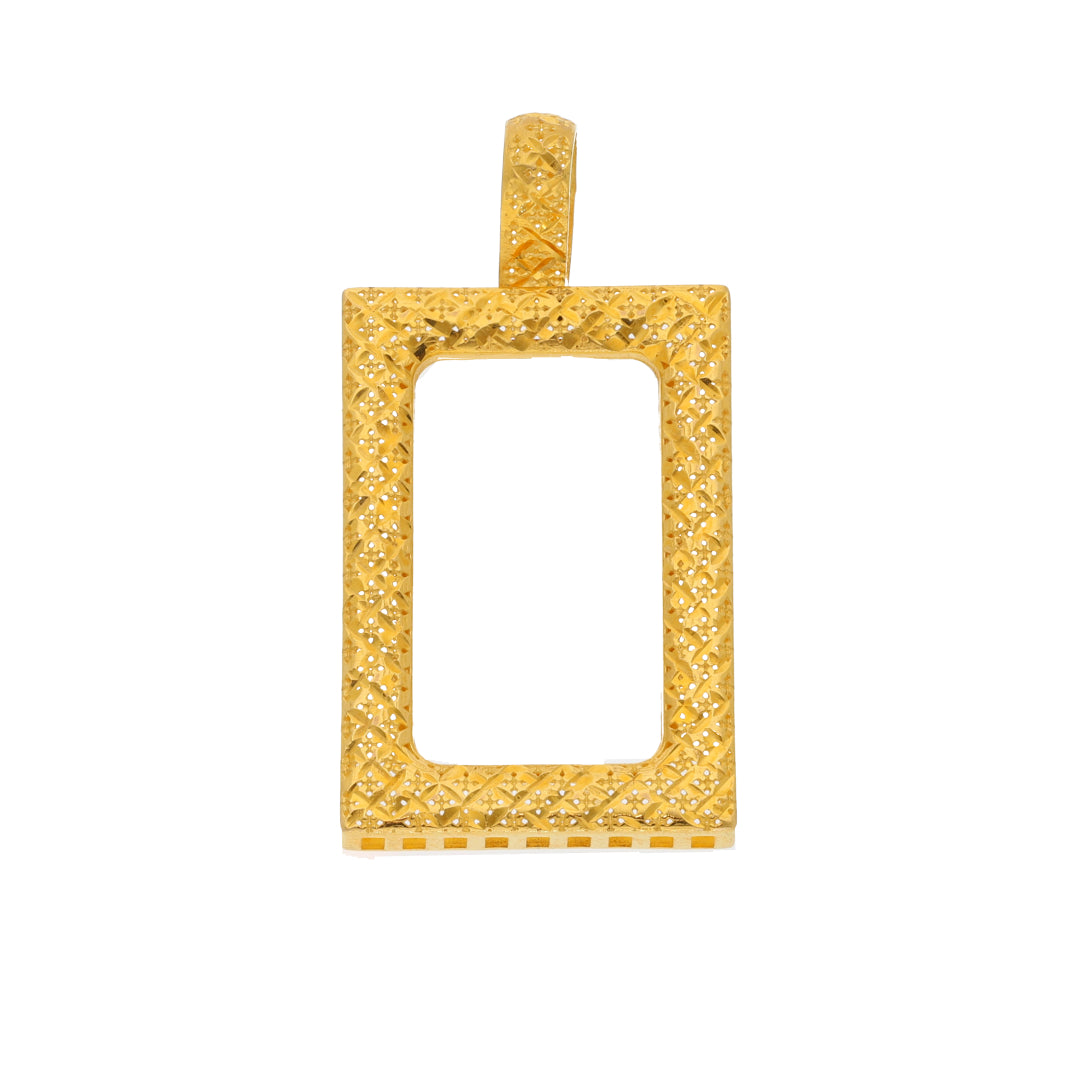 Gold Bar Holder Pendant 21KT - FKJPND21KM9908