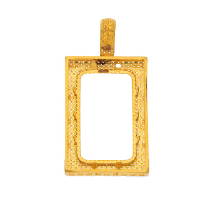 Gold Bar Holder Pendant 21KT - FKJPND21KM9908