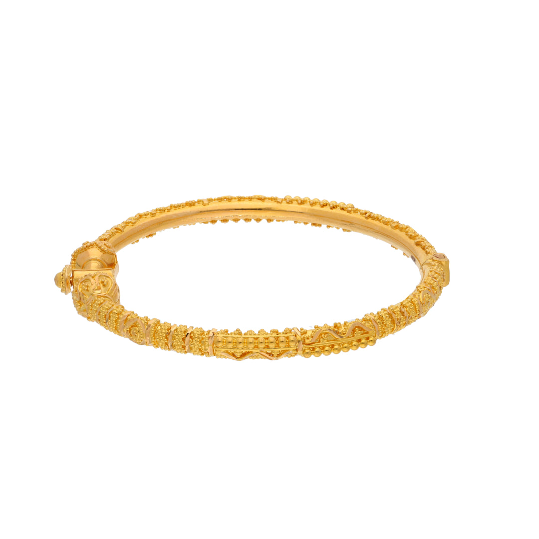 Gold Baby Bangle 21KT - FKJBNG21KM9973