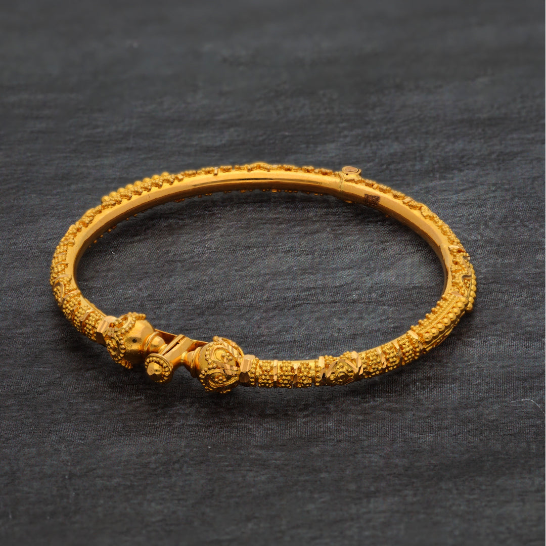 Gold Baby Bangle 21KT - FKJBNG21KM9973