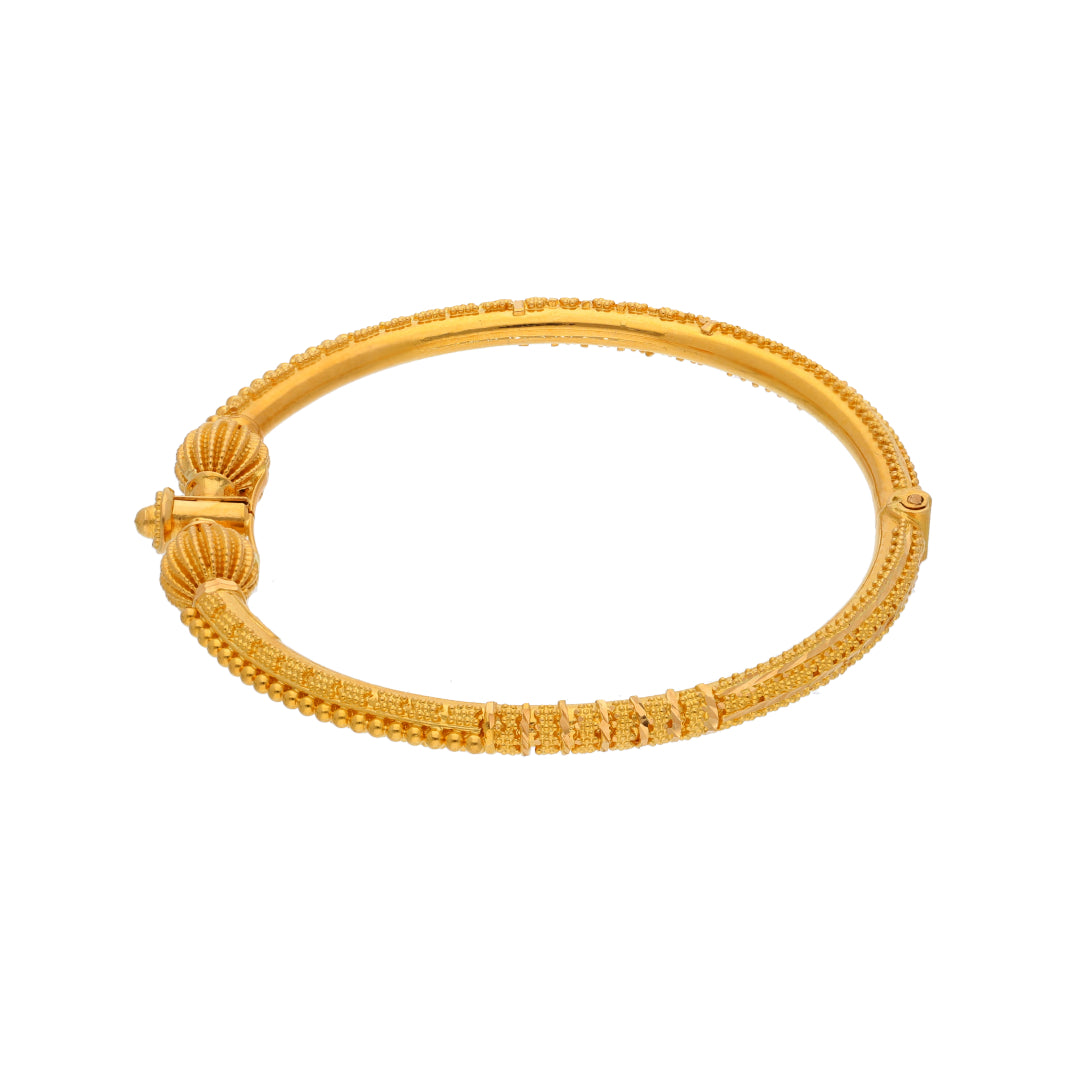 Gold Baby Bangle 21KT - FKJBNG21KM9974