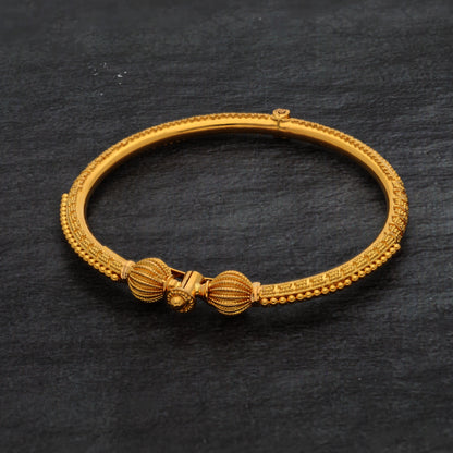 Gold Baby Bangle 21KT - FKJBNG21KM9974