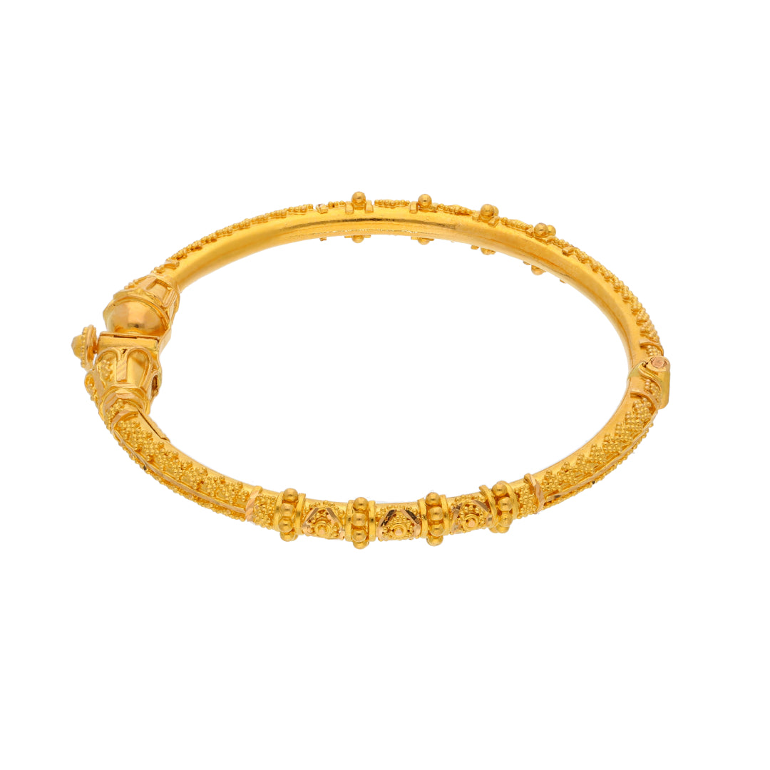 Gold Baby Bangle 21KT - FKJBNG21KM9975