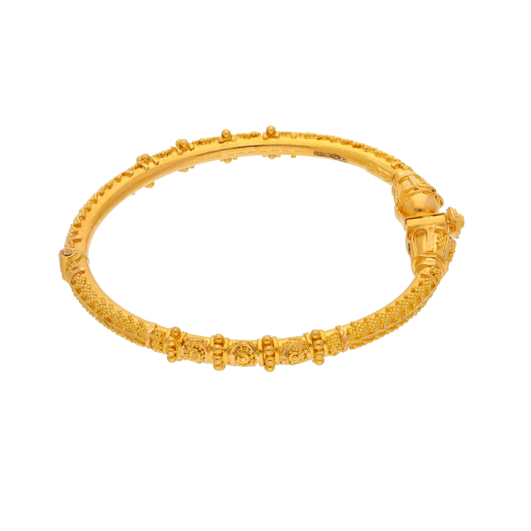 Gold Baby Bangle 21KT - FKJBNG21KM9975