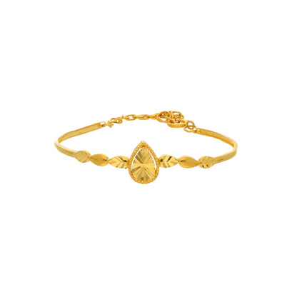 Gold Baby Bangle 21KT - FKJBNG21KM9981