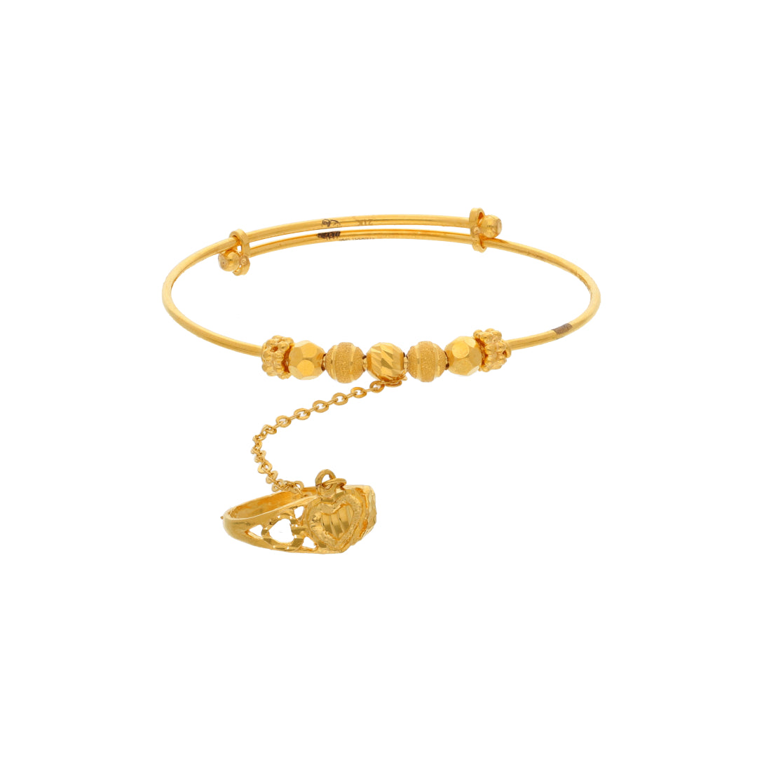 Gold Baby Bangle 21KT - FKJBNG21KM9983