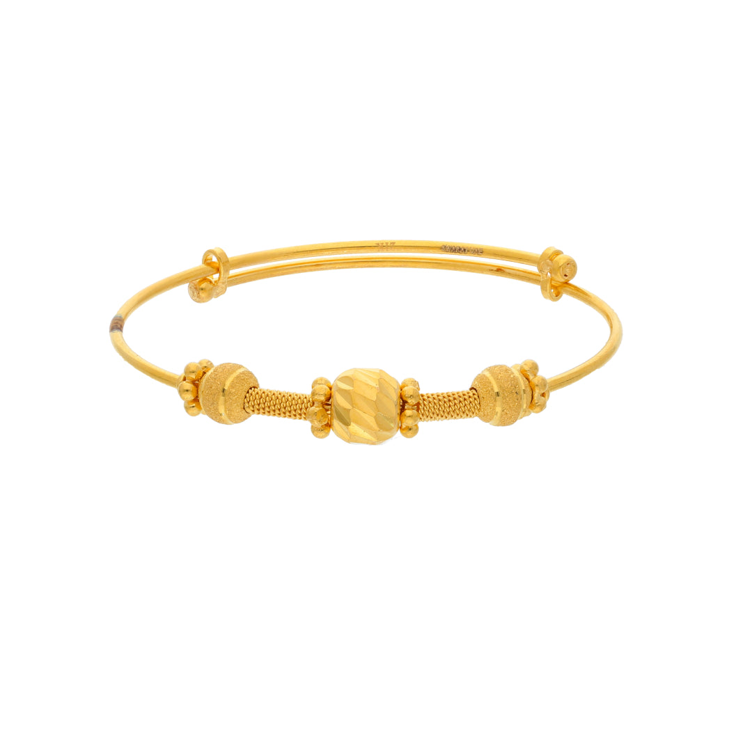 Gold Baby Bangle 21KT - FKJBNG21KM9978