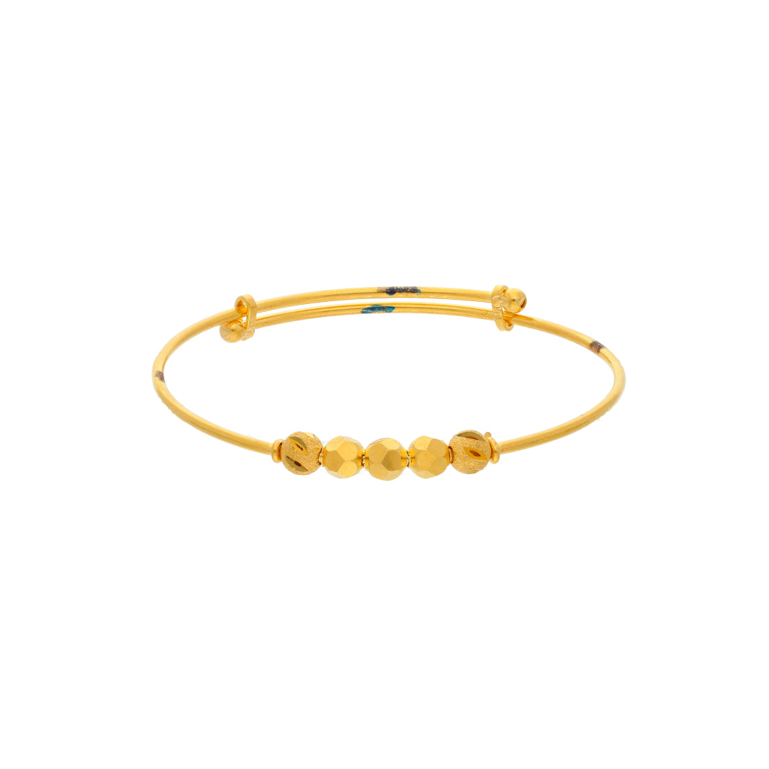 Gold Baby Bangle 21KT - FKJBNG21KM9980