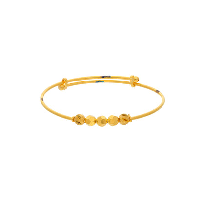 Gold Baby Bangle 21KT - FKJBNG21KM9980