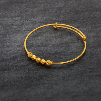 Gold Baby Bangle 21KT - FKJBNG21KM9980