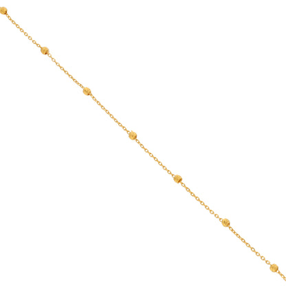 Gold Beads Bracelet 21KT - FKJBRL21KM10006