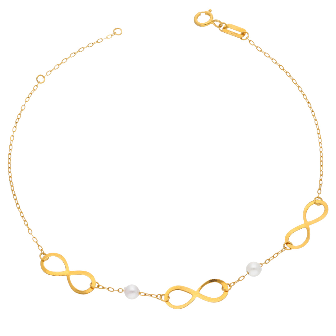 Gold Infinity Bracelet 21KT - FKJBRL21KM10055