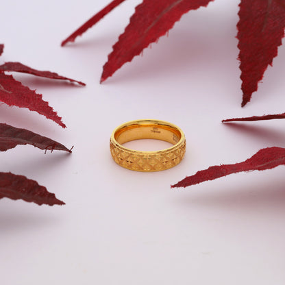 Gold Band Ring 21KT - FKJRN21KM10026