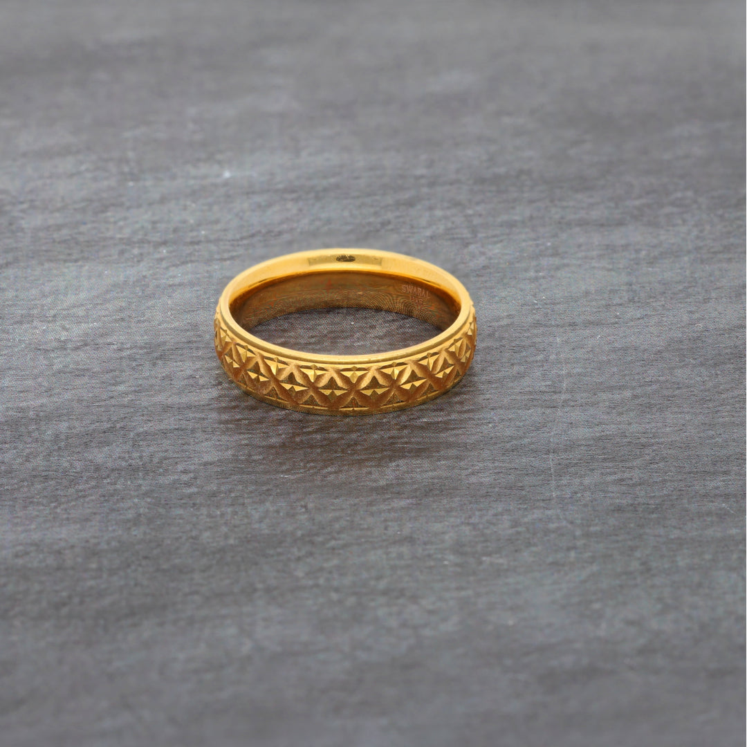 Gold Band Ring 21KT - FKJRN21KM10026