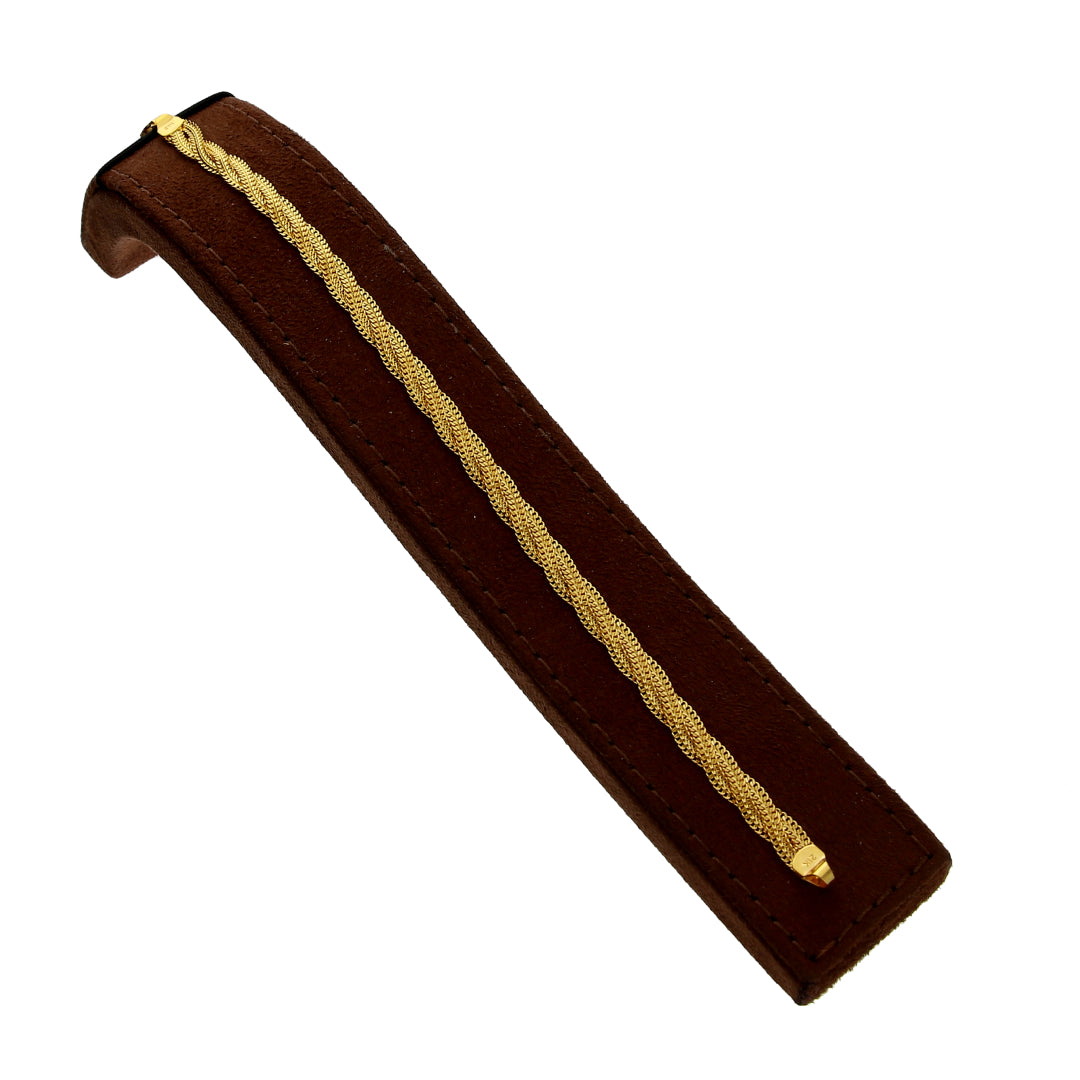 Gold Twisted Bracelet 21KT - FKJBRL21KM10250