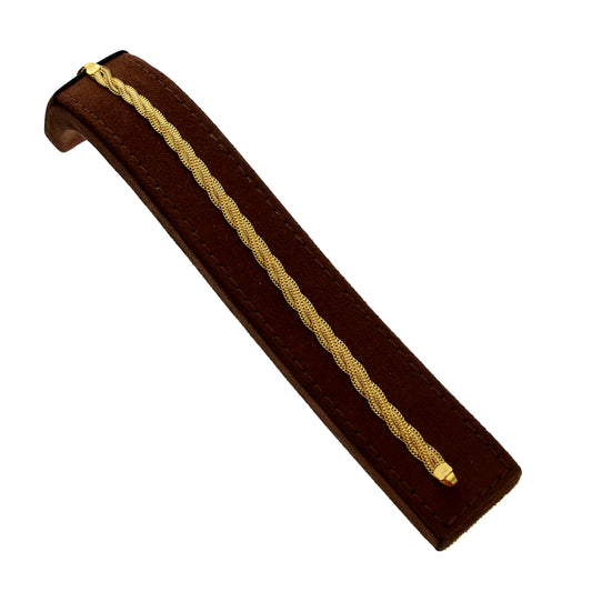 Gold Twisted Bracelet 21KT - FKJBRL21KM10250