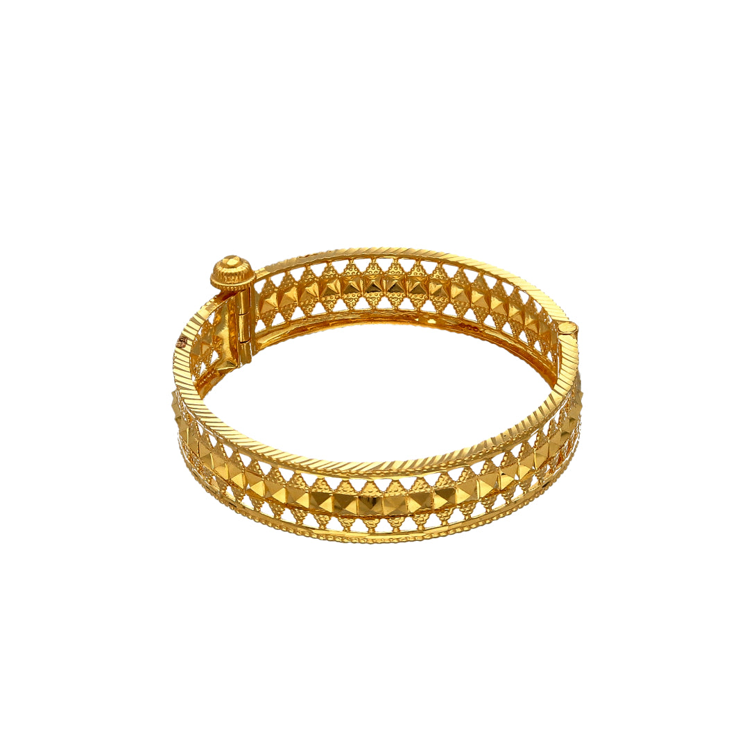 Gold Baby Bangle 21KT - FKJBNG21KM10110