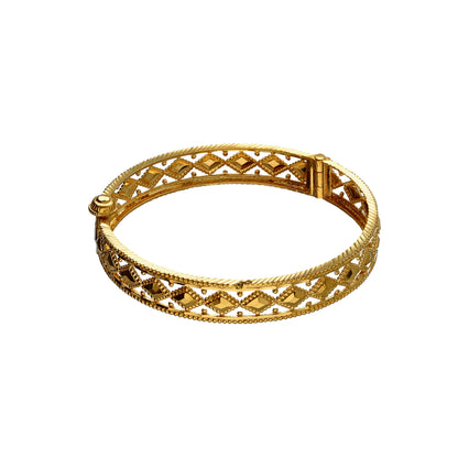 Gold Baby Bangle 21KT - FKJBNG21KM10115