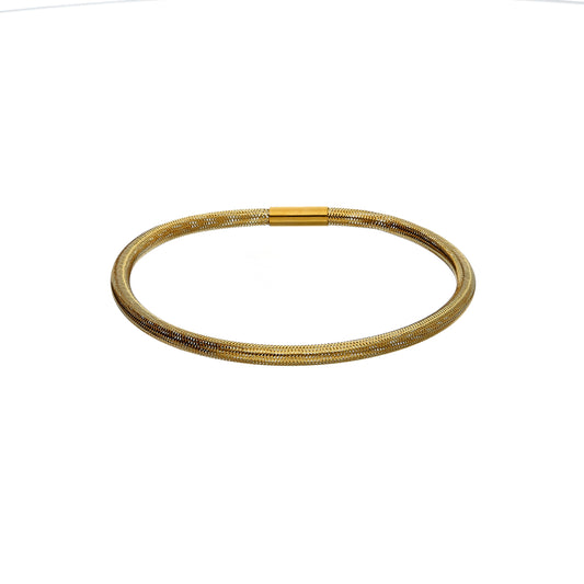 Gold Elegant Bangle 21KT - FKJBNG21KM10119