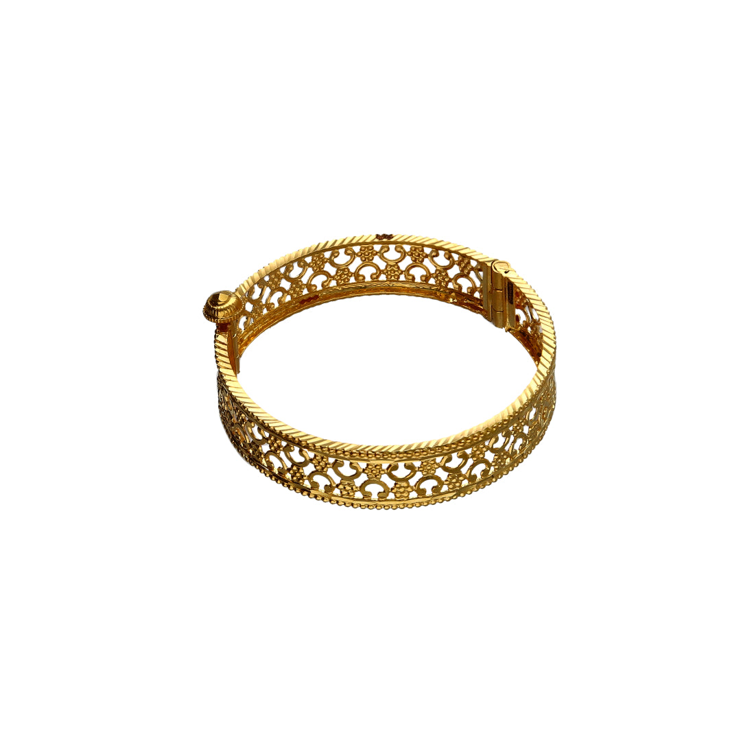 Gold Baby Bangle 21KT - FKJBNG21KM10128