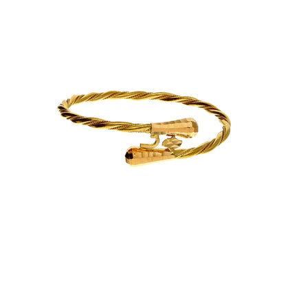 Gold Baby Designer Bangle 21KT - FKJBNG21KM10129