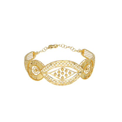 Gold Heritage Design Bangle 21KT - FKJBNG21KM11213