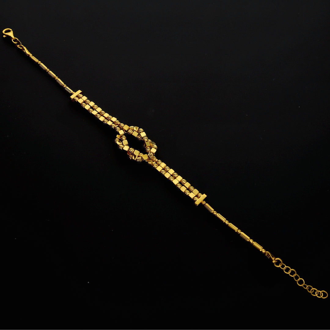 Gold Tie-Knot Style Bracelet 21KT - FKJBRL21KM10242