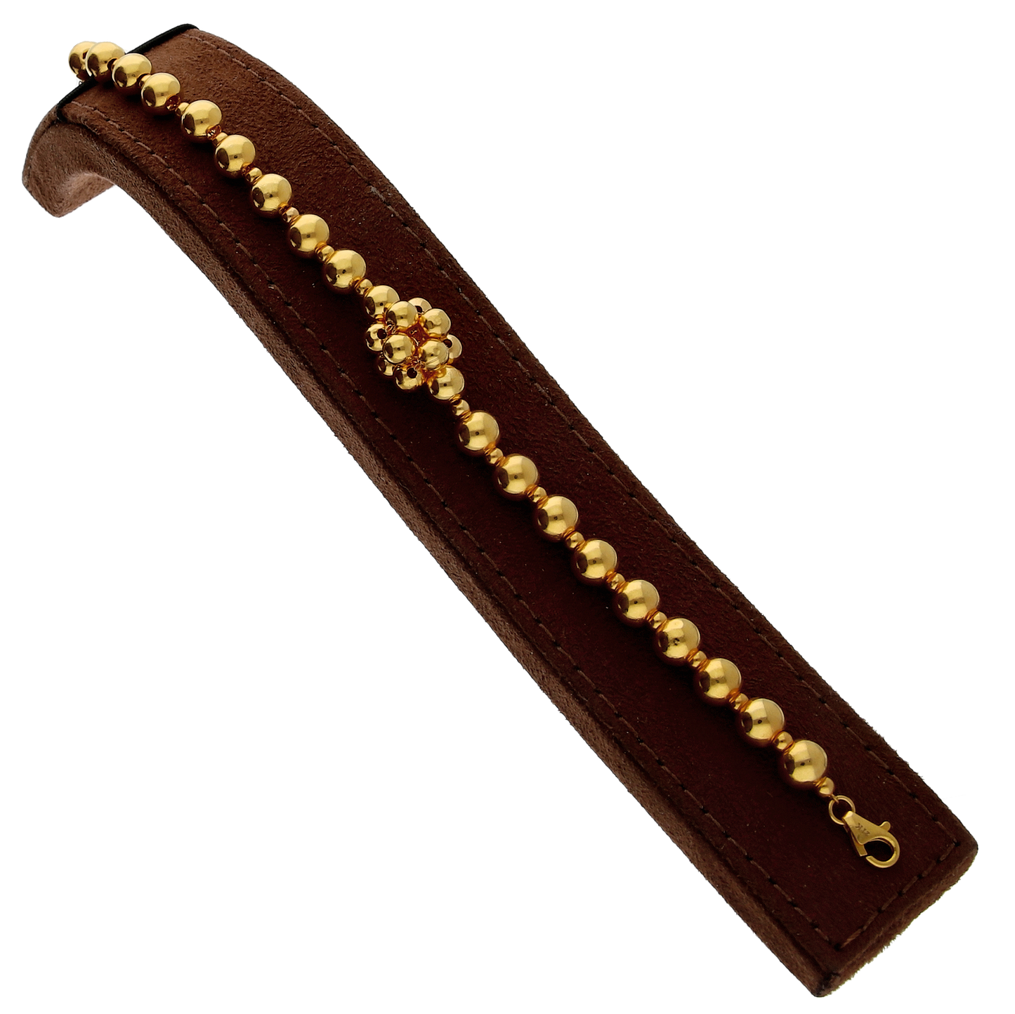 Gold Cluster Bead Bracelet 21KT- FKJBRL21KM10254