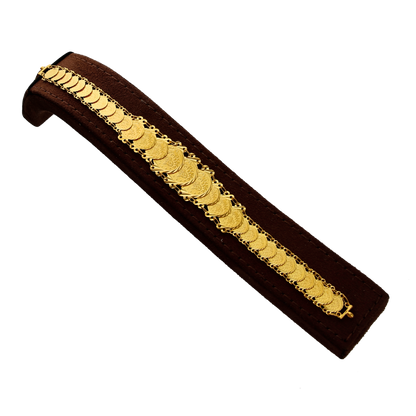 Gold Layered Lira Link Bracelet 21KT- FKJBRL21KM10261