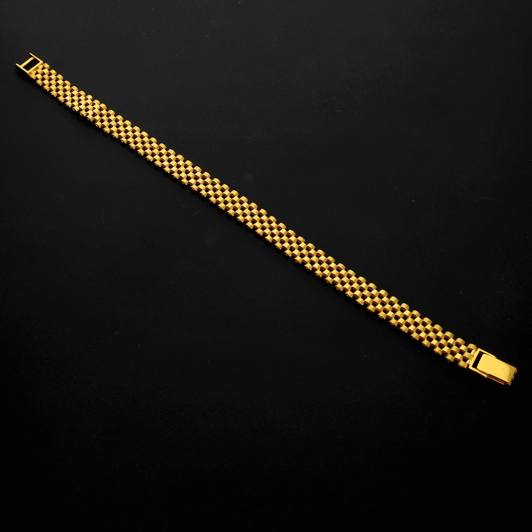 Gold Timeless Box Link Bracelet 21KT - FKJBRL21KM10286