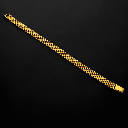 Gold Timeless Box Link Bracelet 21KT - FKJBRL21KM10286