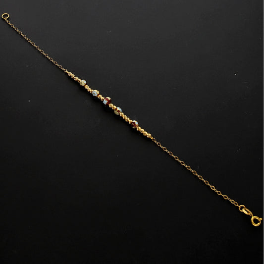 Gold Whimsical Bracelet 21KT - FKJBRL21KM10297