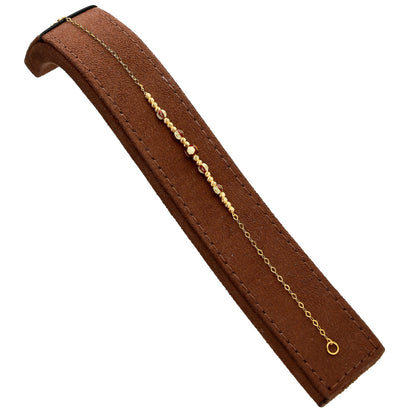 Gold Dazzling Beaded Bracelet 21KT - FKJBRL21KM10303