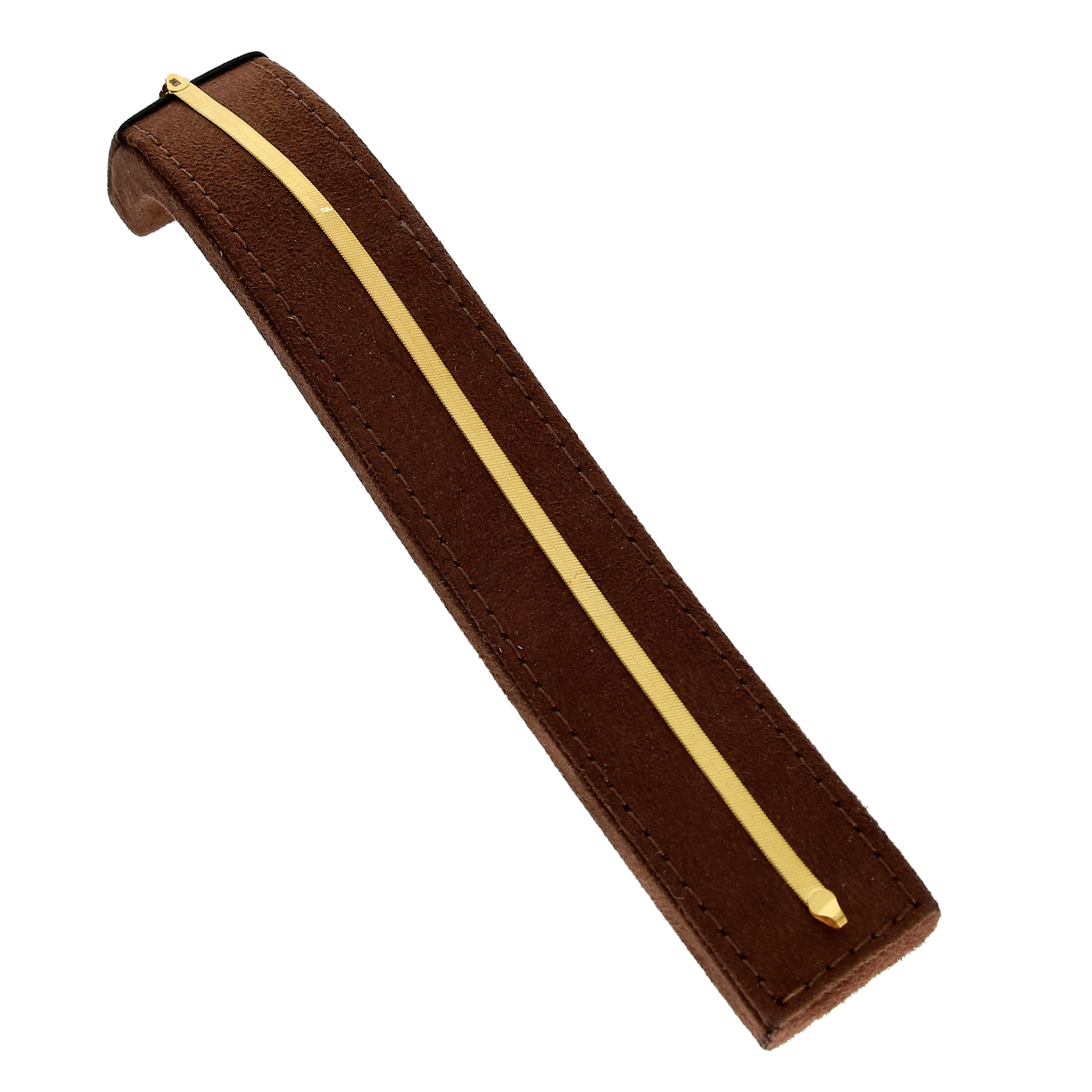 Gold Classic Flat Link Bracelet 21KT- FKJBRL21KM10264