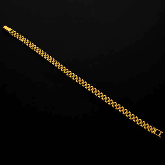 Gold Zipper Strap Bracelet 21KT- FKJBRL21KM10265