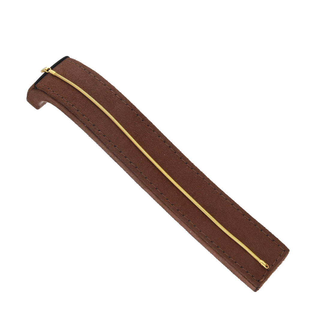 Gold Fine Chain Bracelet 21KT - FKJBRL21KM11485