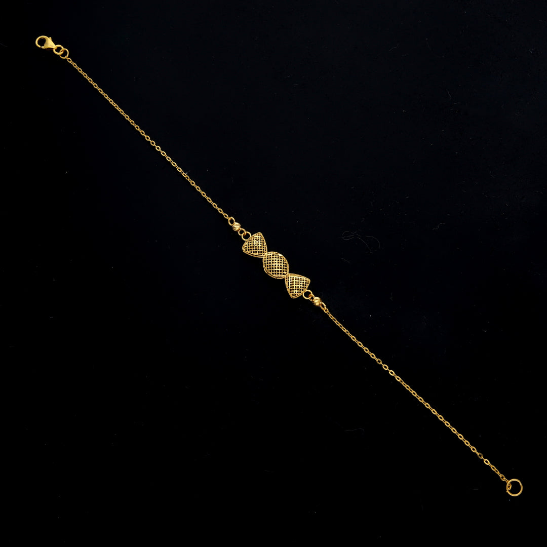 Gold Filigree Charms Bracelet 21KT - FKJBRL21KM11492