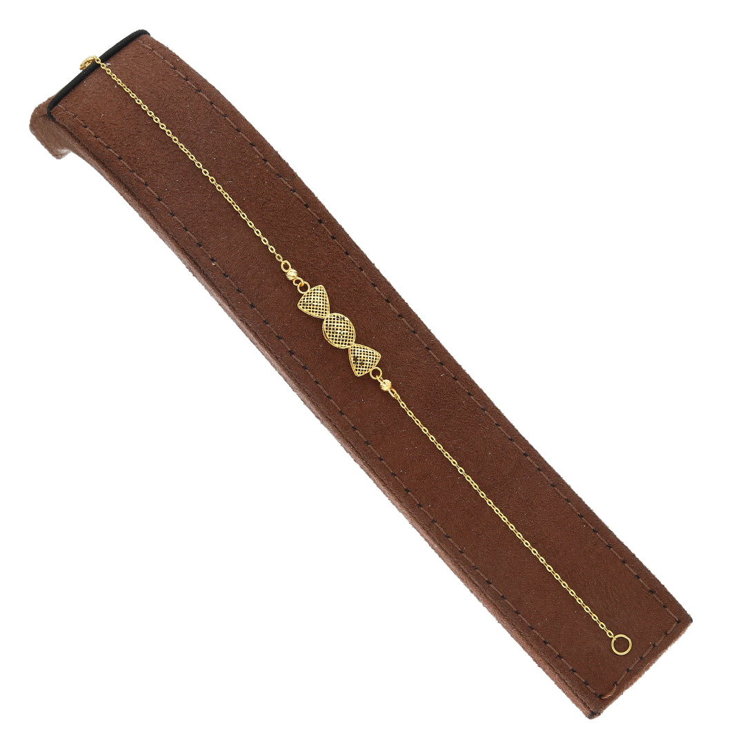 Gold Filigree Charms Bracelet 21KT - FKJBRL21KM11492
