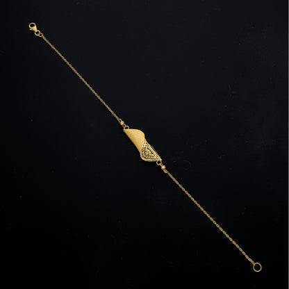 Gold Artistic Center Bracelet 21KT - FKJBRL21KM11494
