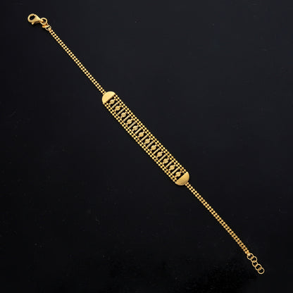 Gold Luxe Linear Bracelet 21KT - FKJBRL21KM11508