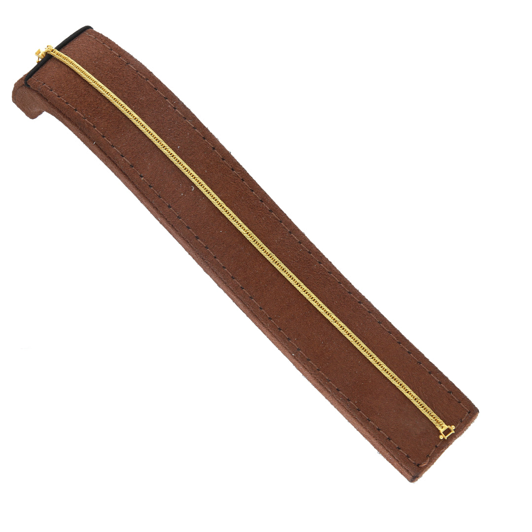 Gold Spiral Chain Bracelet 21KT - FKJBRL21KM11552