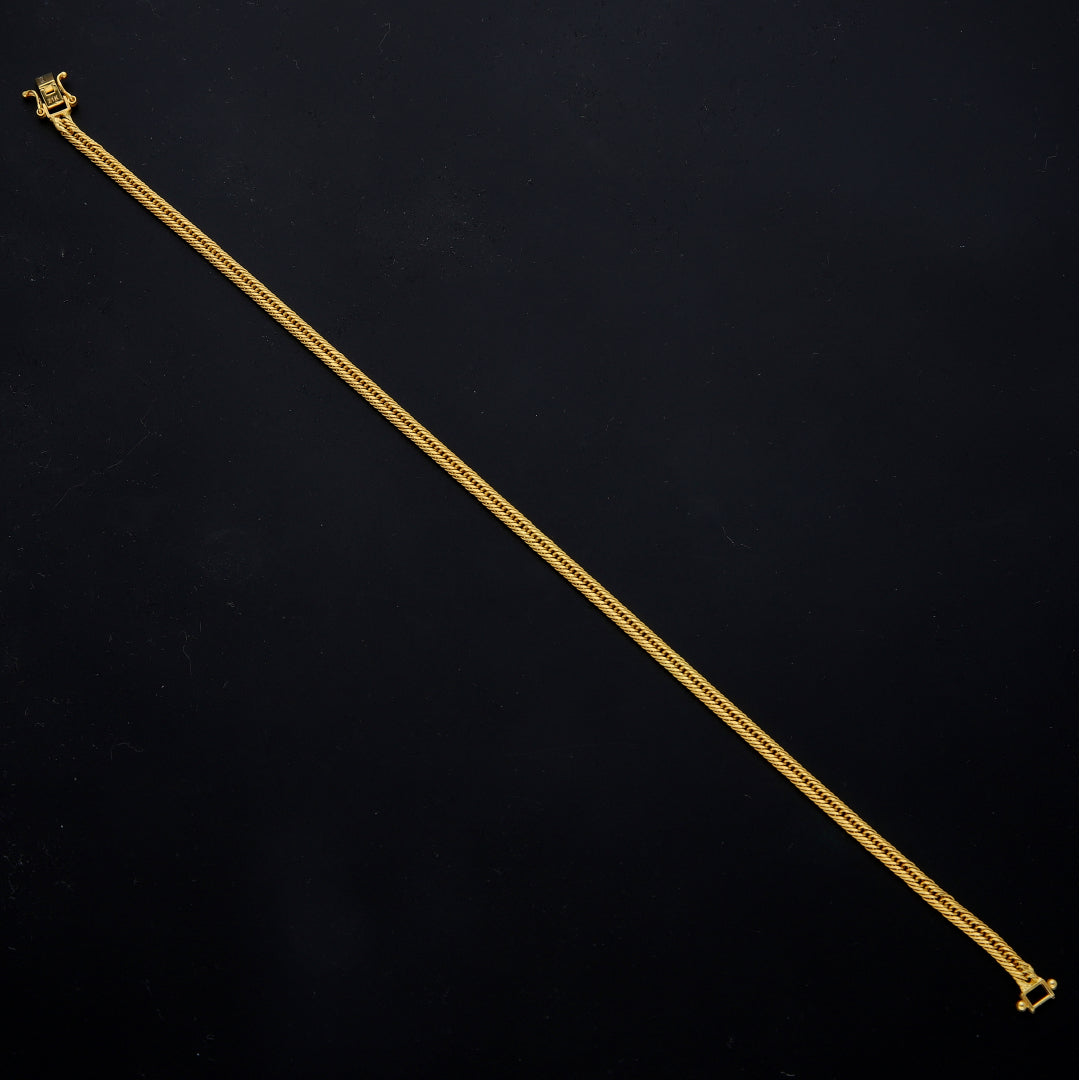 Gold Spiral Chain Bracelet 21KT - FKJBRL21KM11552