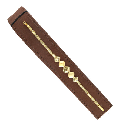 Gold Square Motif Bracelet 21KT - FKJBRL21KM11555