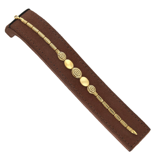 Gold Oval Accent Bracelet 21KT - FKJBRL21KM11568